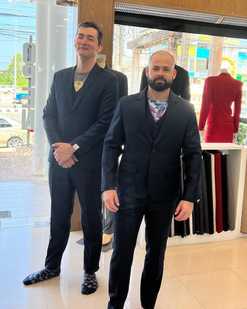 Suits with Vest from Custom Tailor based in Khaolak, Thailand